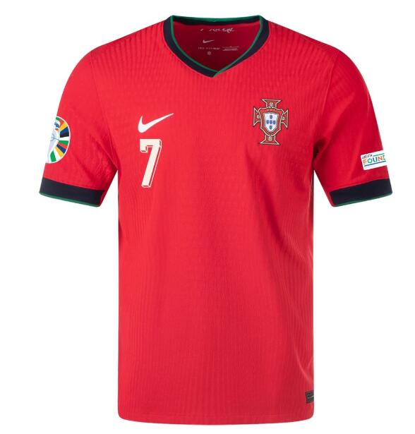 (image for) Ronaldo #7 Portugal Home Jersey Euro 2024